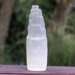 Selenite Tower 15cm (usb base)